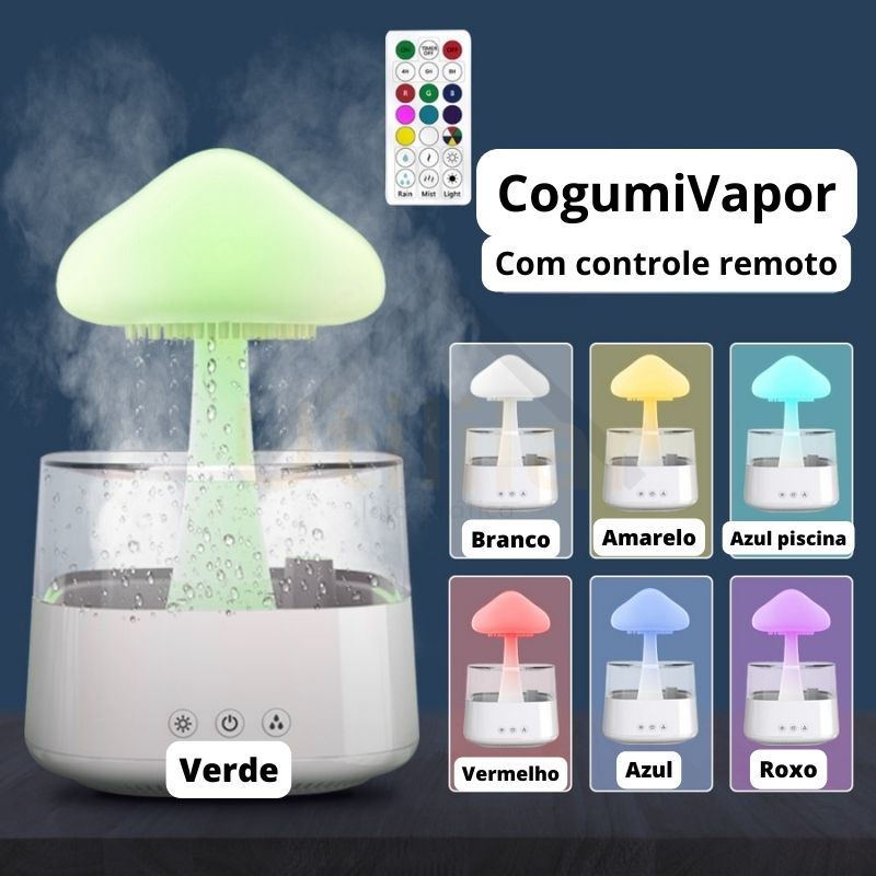 CogumiVapor: Umidificador com som de chuva